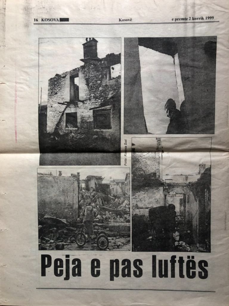 Peja pas luftës 1999